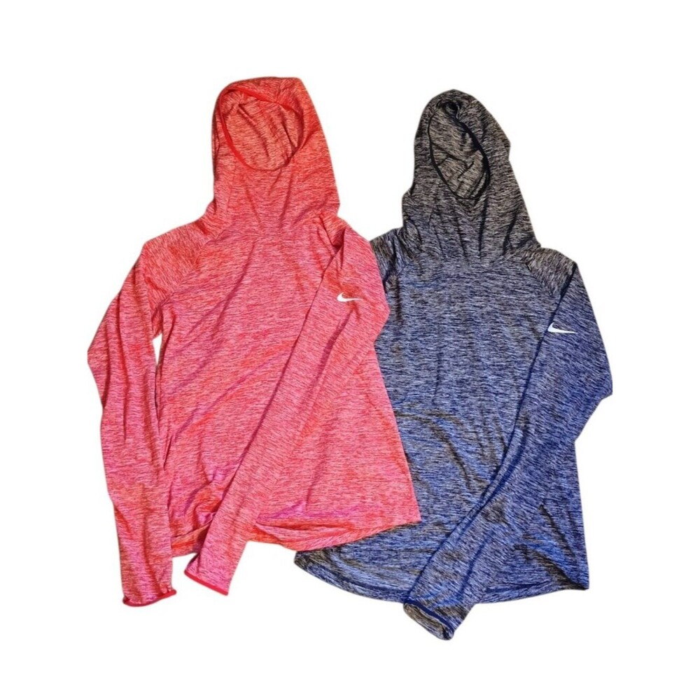 Women's Nike Dri-Fit Red and Navy Blue Element Hoody Bundle Size Medium